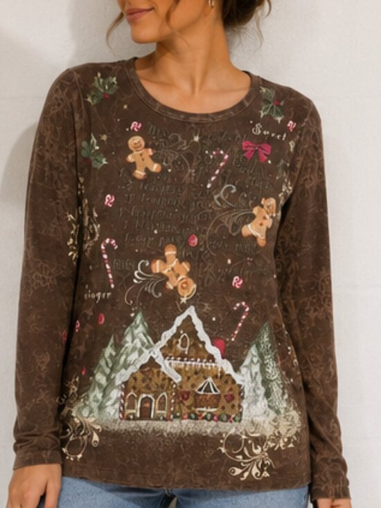 Tops - Gingerbread longsleeve small